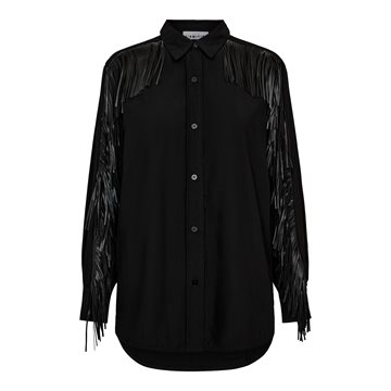 Haute L ' Amitié - Fringe Shirt - Black